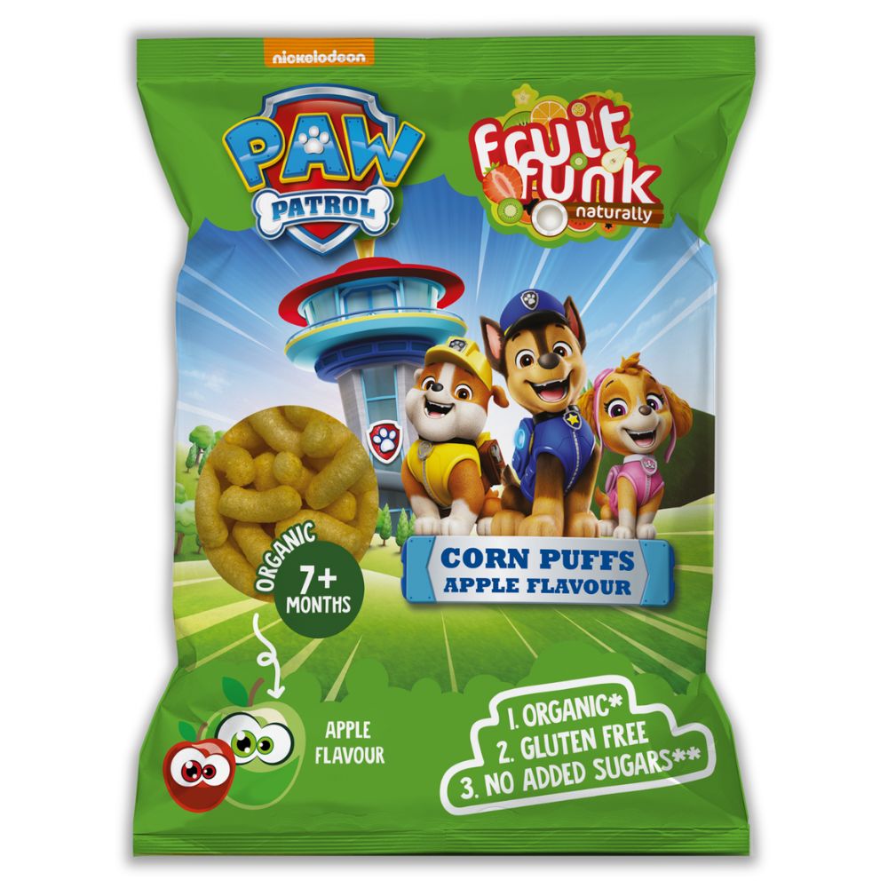 Pufuleti cu mere, Paw Patrol, 7 luni+, 50 g, Fruitfunk
