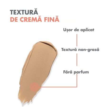 Fond de ten compact cu SPF 30 pentru ten normal si mixt Couvrance, 1.3 Miere, 8.5 g, Avene 724643
