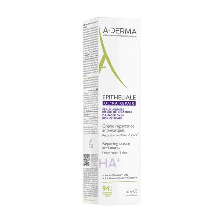 Crema reparatoare pentru pielea deteriorata Epitheliale Ultra Repair HA+, 40 ml, A-Derma 724645