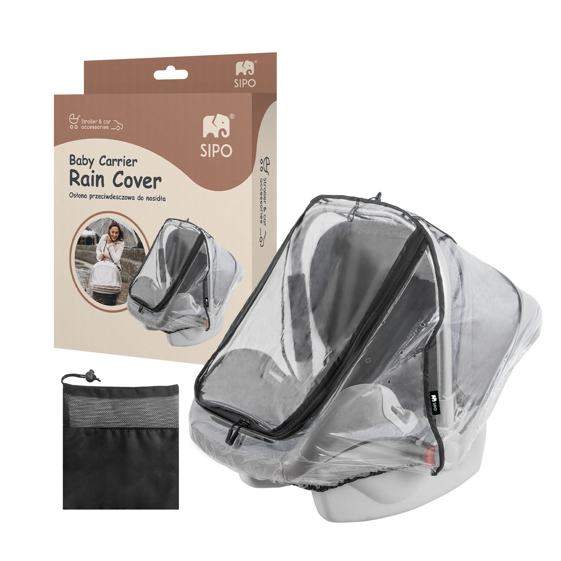 Husa de ploaie pentru scoica, 1 bucata, Sipo