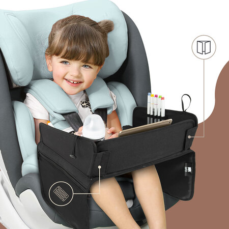 Organizator tavita de calatorie pentru scaunul auto, Negru, 1 bucata, Sipo 724664