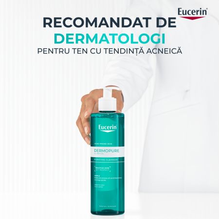Gel de curatare purifiant cu acid salicilic Dermo Pure, 200 ml, Eucerin 724672