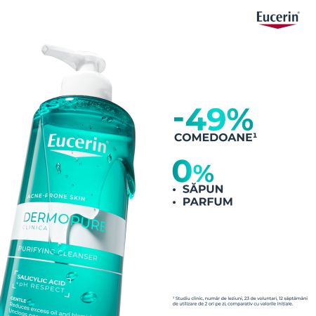 Gel de curatare purifiant cu acid salicilic Dermo Pure, 200 ml, Eucerin 724671