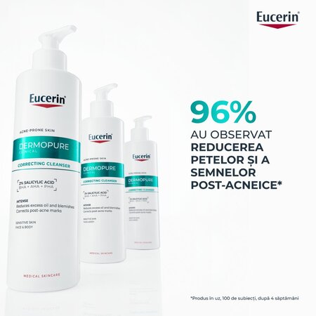 Gel de curatare regenerant cu 2% acid salicilic Dermo Pure, 400 ml, Eucerin 724690