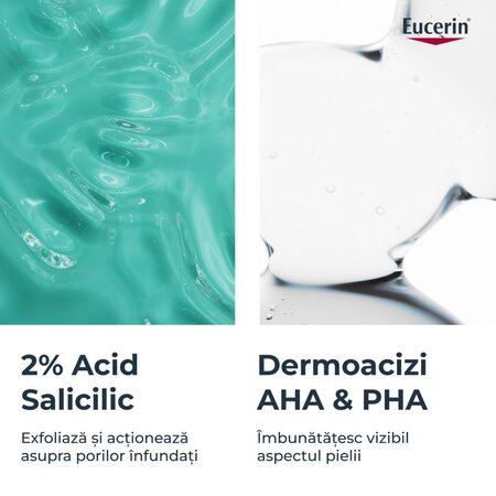 Gel de curatare regenerant cu 2% acid salicilic Dermo Pure, 400 ml, Eucerin 724692