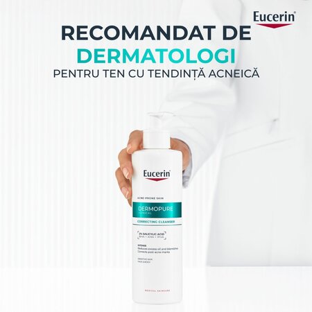 Gel de curatare regenerant cu 2% acid salicilic Dermo Pure, 400 ml, Eucerin 724693