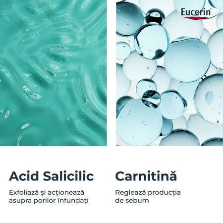 Fluid pentru fata matifiant cu acid salicilic Dermo Pure, 40 ml, Eucerin 724704