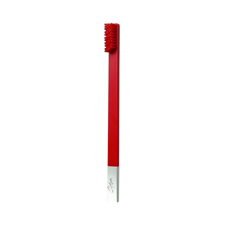 Periuta de dinti Silver, Carmine Red, Medium, 1 bucata, Apriori 724714