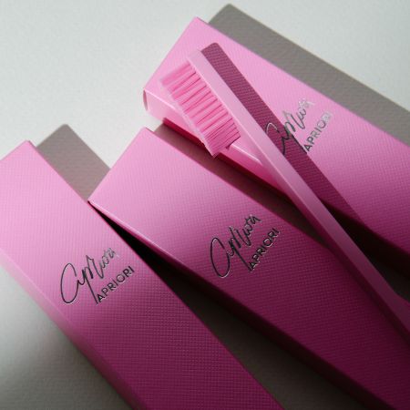 Periuta de dinti Silver, Bubblegum Pink, Soft, 1 bucata, Apriori 724717