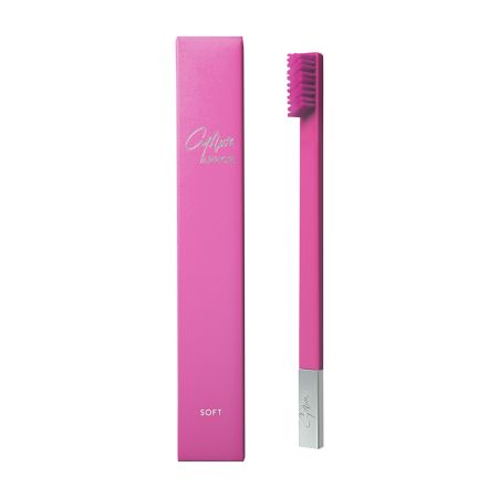 Periuta de dinti, Bubblegum Pink Silver, Soft, 1 bucata, Apriori