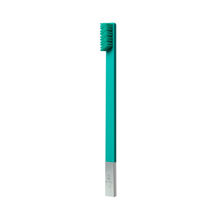 Periuta de dinti Silver, Turquoise Blue, Medium, 1 bucata, Apriori 724722
