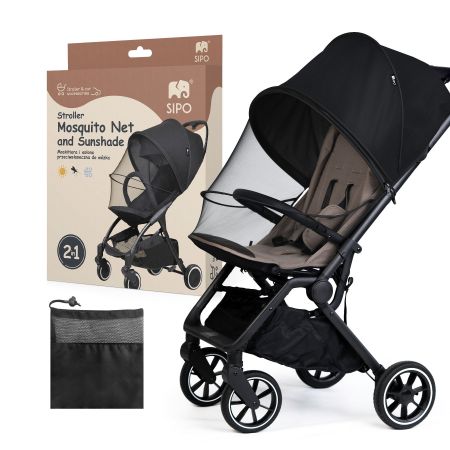 Plasa de insecte 2 in 1 cu parasolar inclus, 1 bucata, Sipo