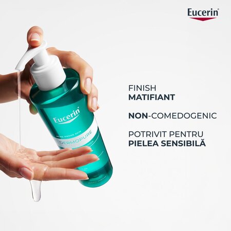 Gel de curatare purifiant Dermo Pure, 400 ml, Eucerin 724759