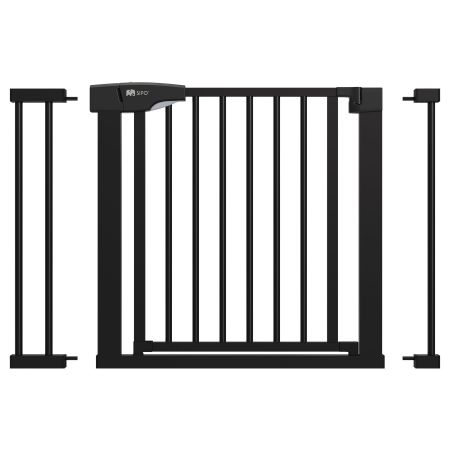Poarta de siguranta, 75-103 cm, Negru, Sipo 724776