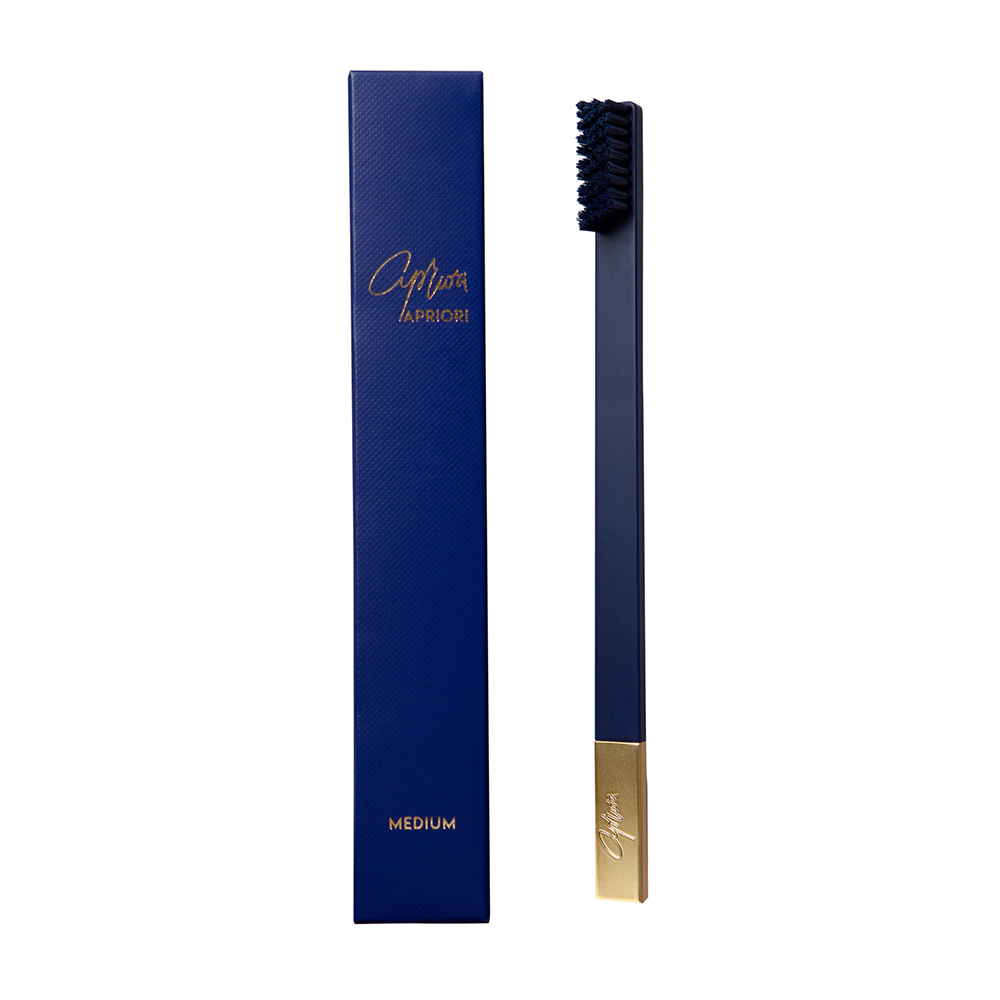 Periuta de dinti Gold, Sapphire Blue, Medium, 1 bucata, Apriori