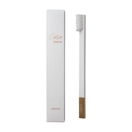 Periuta de dinti Gold, White, Medium, 1 bucata, Apriori