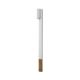 Periuta de dinti Gold, White, Medium, 1 bucata, Apriori 724809