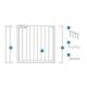 Poarta de siguranta, 75-103 cm, Alb, Sipo 724843