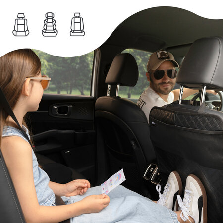 Protectie anti lovituri pentru scaunul auto, Negru, Sipo 724859