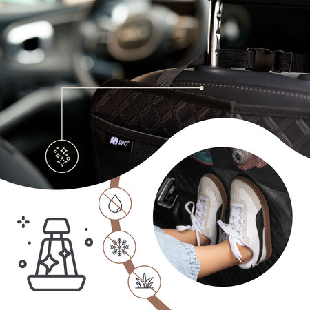 Protectie anti lovituri pentru scaunul auto, Negru, Sipo 724856
