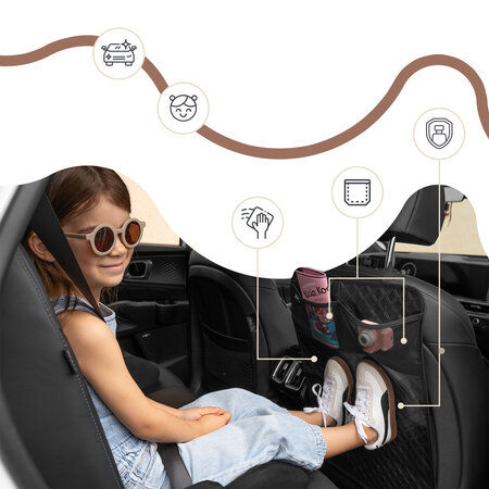 Protectie anti lovituri pentru scaunul auto, Negru, Sipo 724857