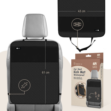 Protectie anti lovituri pentru scaunul auto, Negru, Sipo 724858