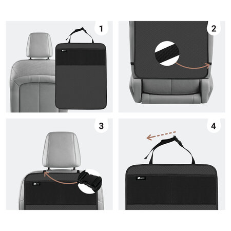 Protectie anti lovituri pentru scaunul auto, Negru, Sipo 724860