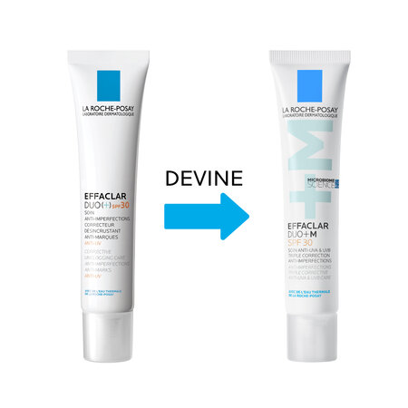 Crema de fata anti-imperfectiuni pentru ten gras cu tendinta acneica SPF 30 Effaclar Duo+, 40ml, La Roche-Posay 821336