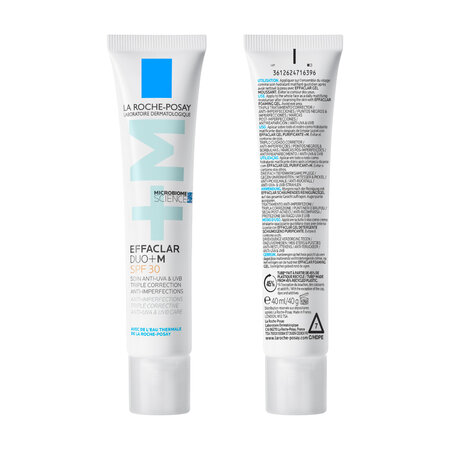 Crema de fata anti-imperfectiuni pentru ten gras cu tendinta acneica SPF 30 Effaclar Duo+, 40ml, La Roche-Posay 821339
