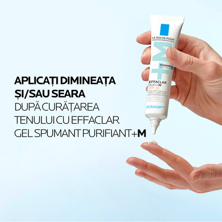 Crema de fata anti-imperfectiuni pentru ten gras cu tendinta acneica SPF 30 Effaclar Duo+, 40ml, La Roche-Posay 821352