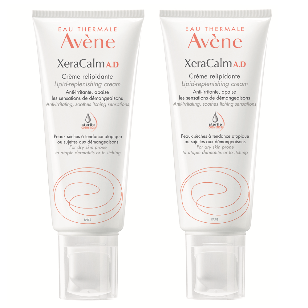 Pachet Crema Relipidanta Avene XeraCalm A.D., 200 + 200 ml, Pierre Fabre (50% reducere la al doilea produs din pachet)