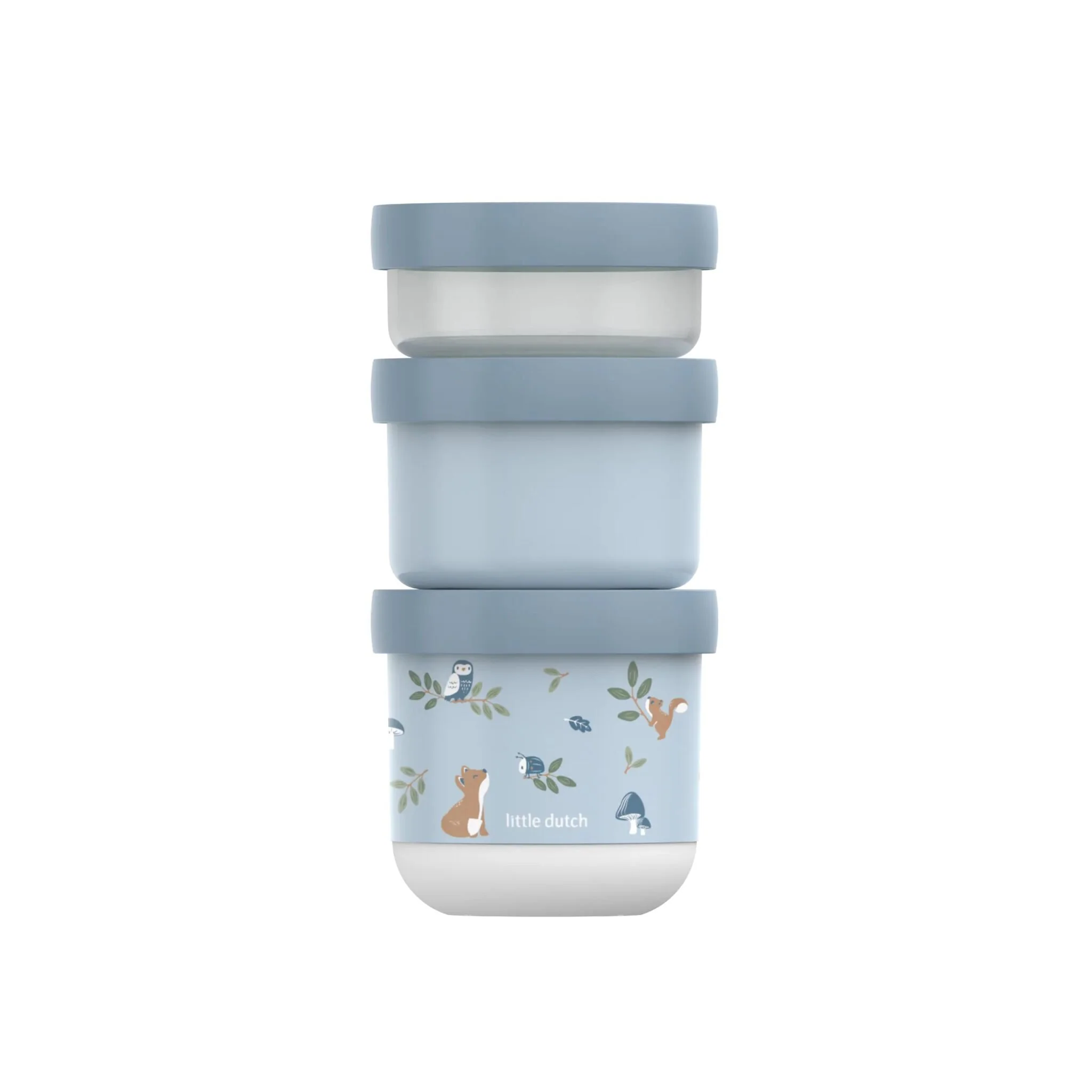 Set 3 caserole stivuibile Forest Friends, Little Dutch