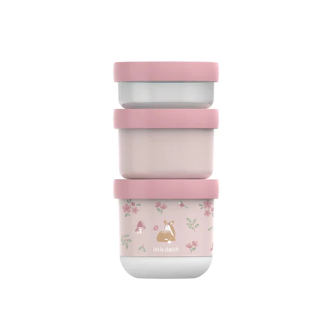 Set 3 caserole stivuibile Fairy Garden, Little Dutch