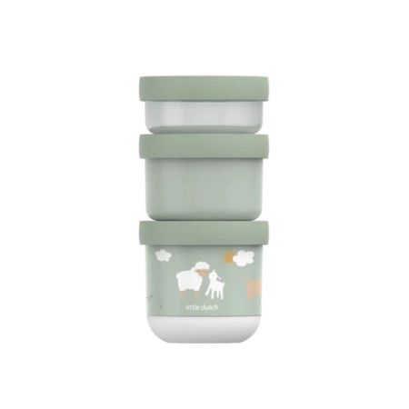 Set 3 caserole stivuibile Little Farm, Little Dutch