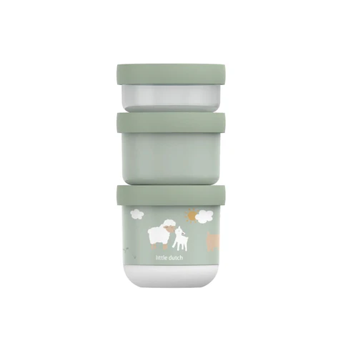 Set 3 caserole stivuibile Little Farm, Little Dutch