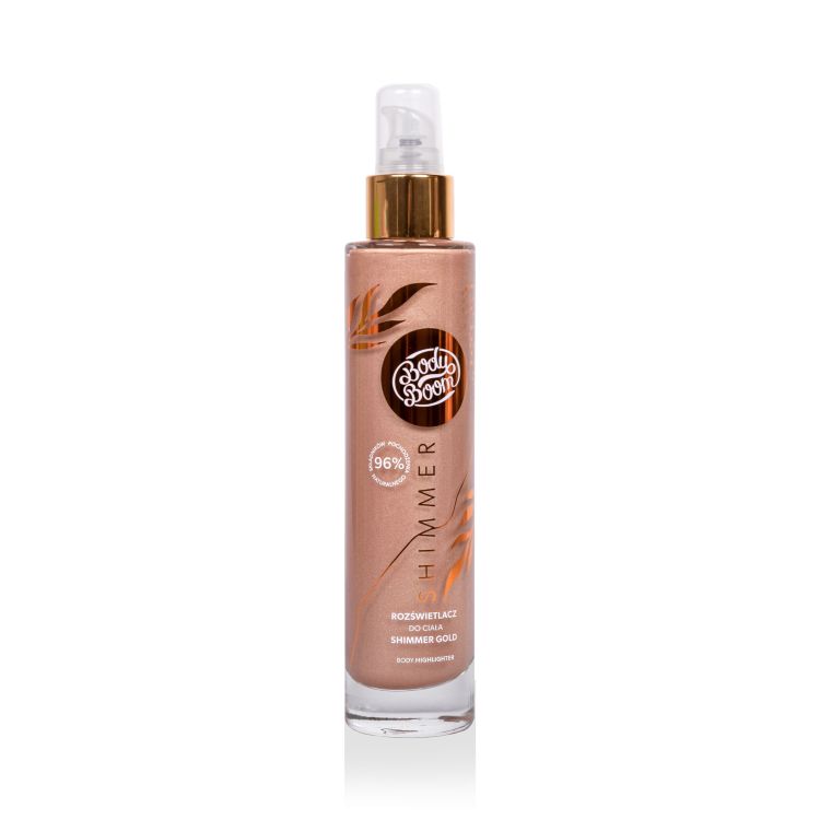 Iluminator pentru corp Shimmer Gold Bronze, 100 ml, BodyBoom