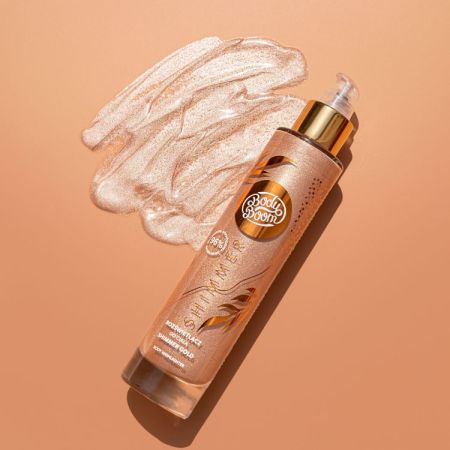 Iluminator pentru corp Shimmer Gold Bronze, 100 ml, BodyBoom 725005