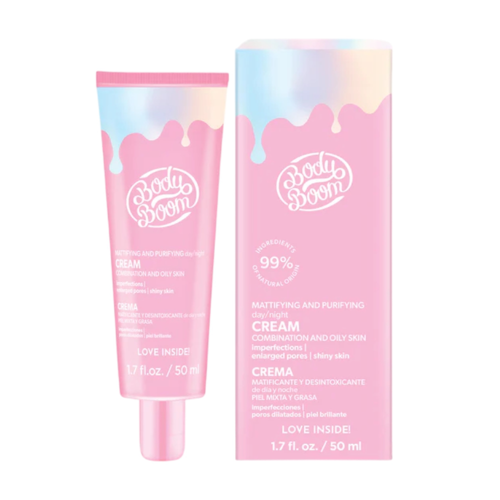 Crema de fata matifianta pentru ten mixt si gras FaceBoom Basic, 50 ml, BodyBoom