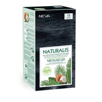 Vopsea de par vegana fara amoniac Naturalis, 1.0, Negru Intens, 150 ml, Neva