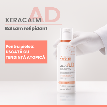 Balsam de refacere a lipidelor XeraCalm AD, 400 ml, Avene 782092