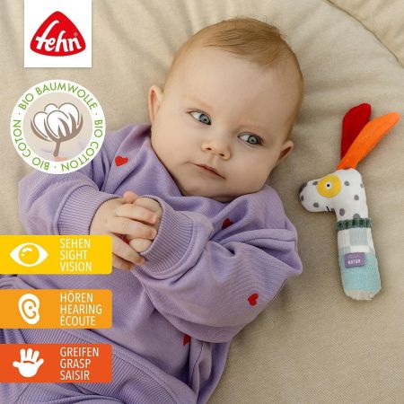Jucarie pentru dexteritate Catelus, 0 luni+, Fehn 725060