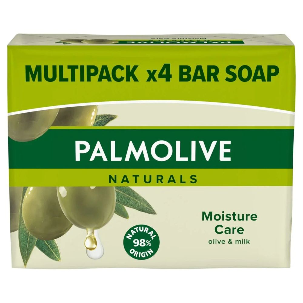 Sapun solid Olive & Milk, 4 x 90 g