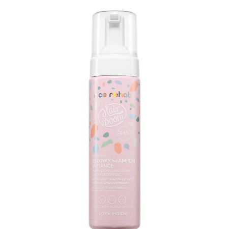 Sampon ultrausor cu orez HairBoom Rice Rehab, 200 ml, BodyBoom