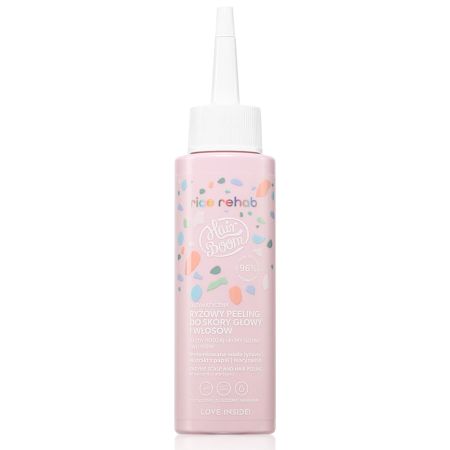 Peeling enzimatic cu orez pentru par HairBoom Rice Rehab, 100 ml, BodyBoom