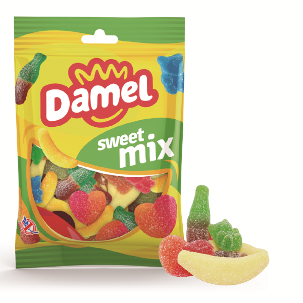 Jeleuri gumate glazurate, Sweet Mix, 80 g, Damel