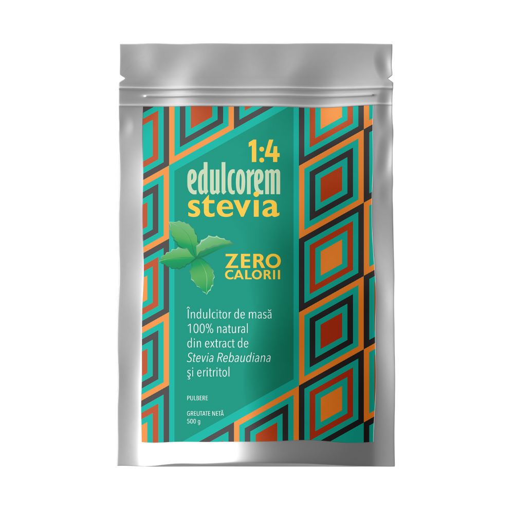 Indulcitor 1:4 Edulcorem Stevia, 500 g, Laboratoarele Remedia