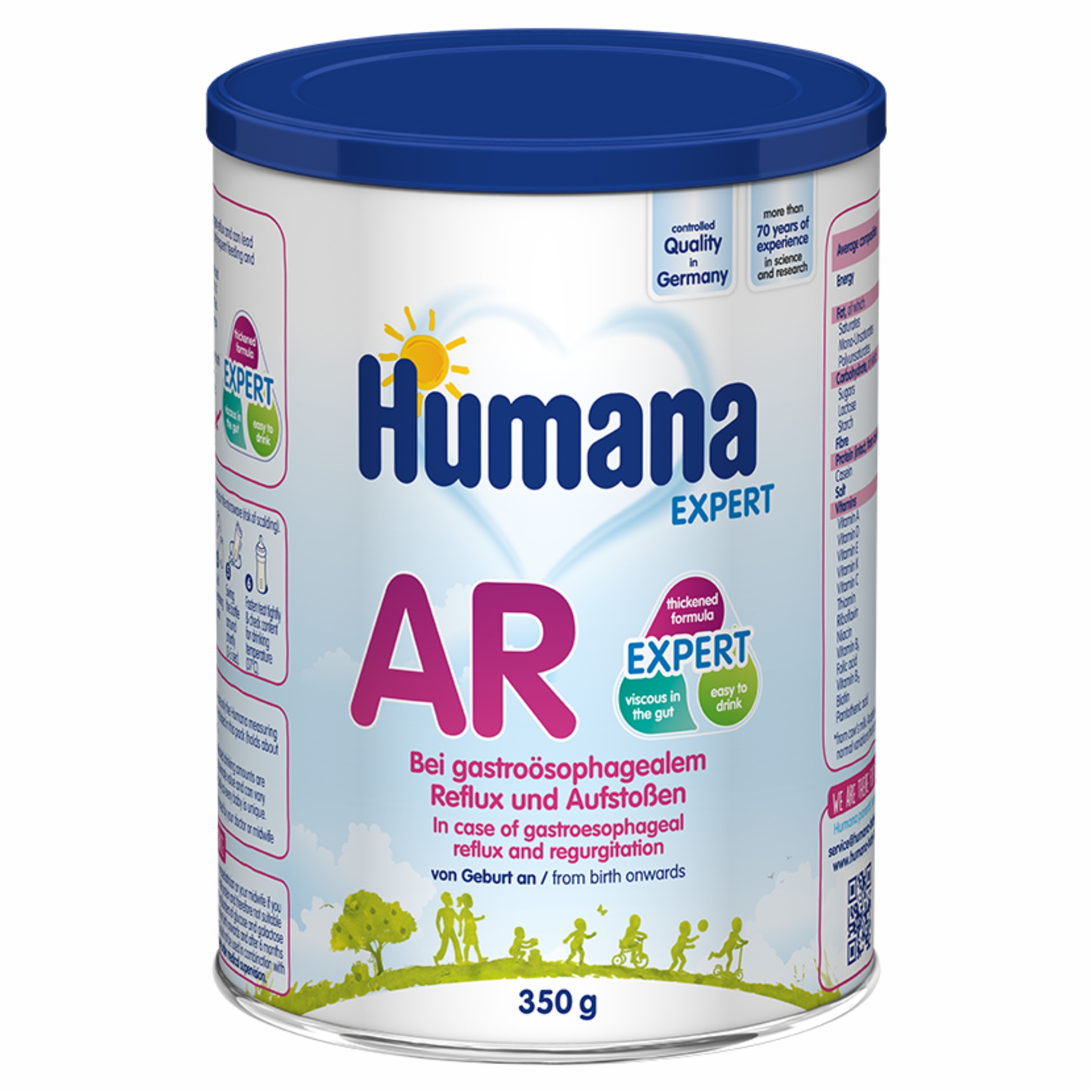 Aliment destinat unor scopuri medicale speciale AR Expert, 0 luni+, 350 g, Humana