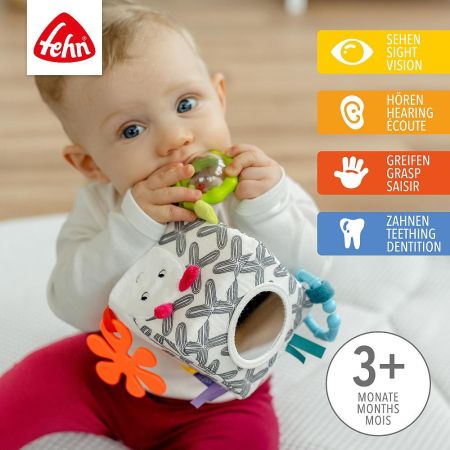 Cub din plus cu activitati - Omiduta vesela, 3 luni+, Fehn 725327