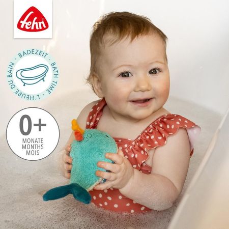 Jucarie pentru baie Balena somnoroasa, 0 luni+, Fehn 725334