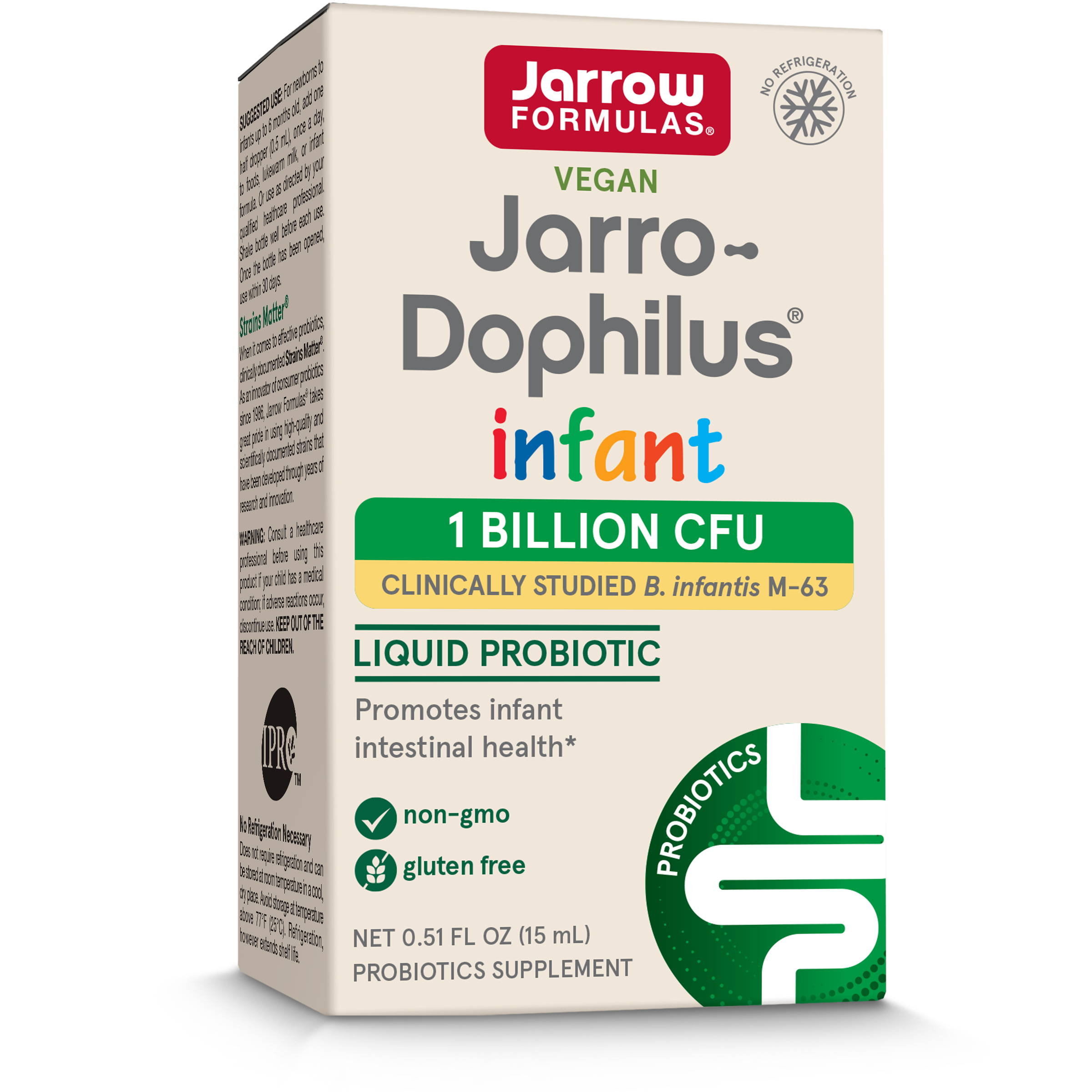 Jarro Dophilus Infant Probiotic Drops, 15 ml, Jarrow Formula